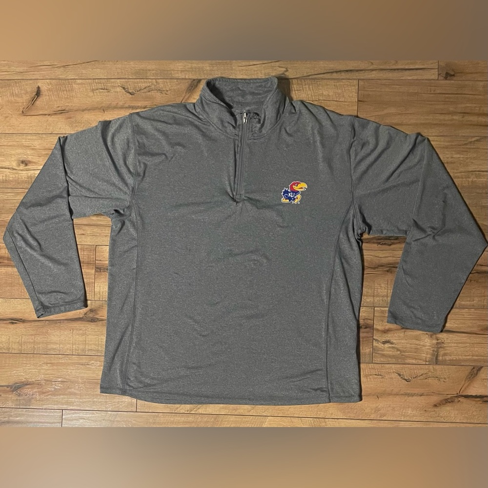 Kansas Jayhawks 1/4 Zip Long Sleeve Shirt